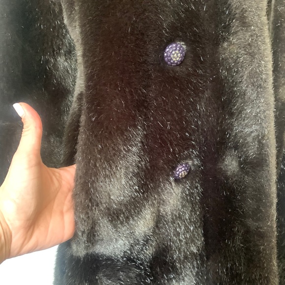 Vintage Brown Faux Fur 1960’s Coat - Picture 4 of 10